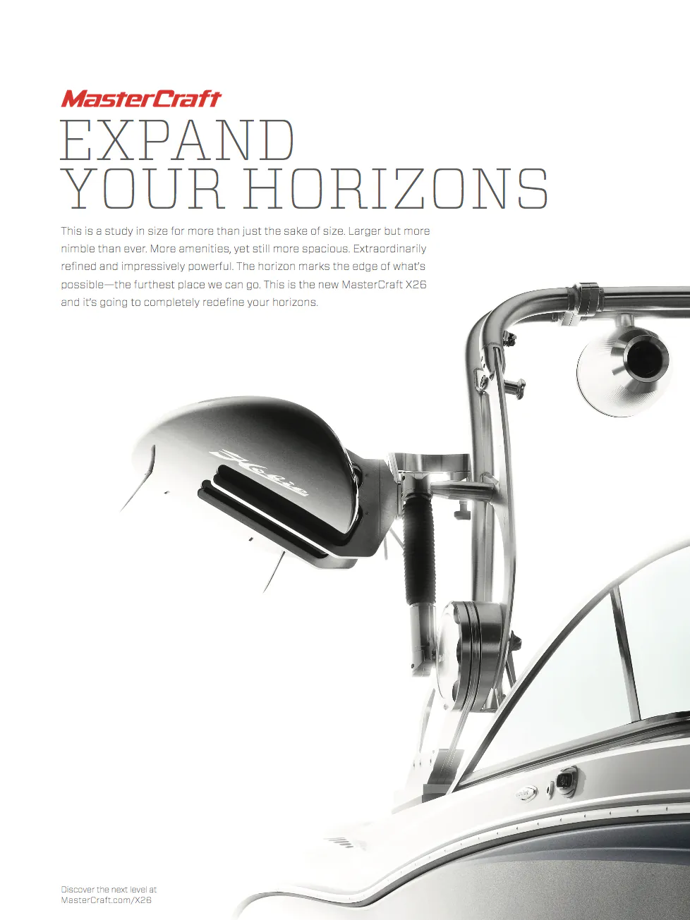 MasterCraft X26 web design