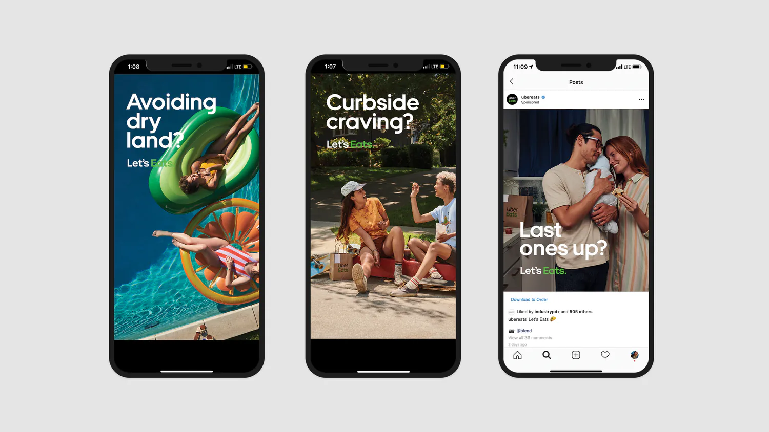 Uber Eats Let's Eats social frame