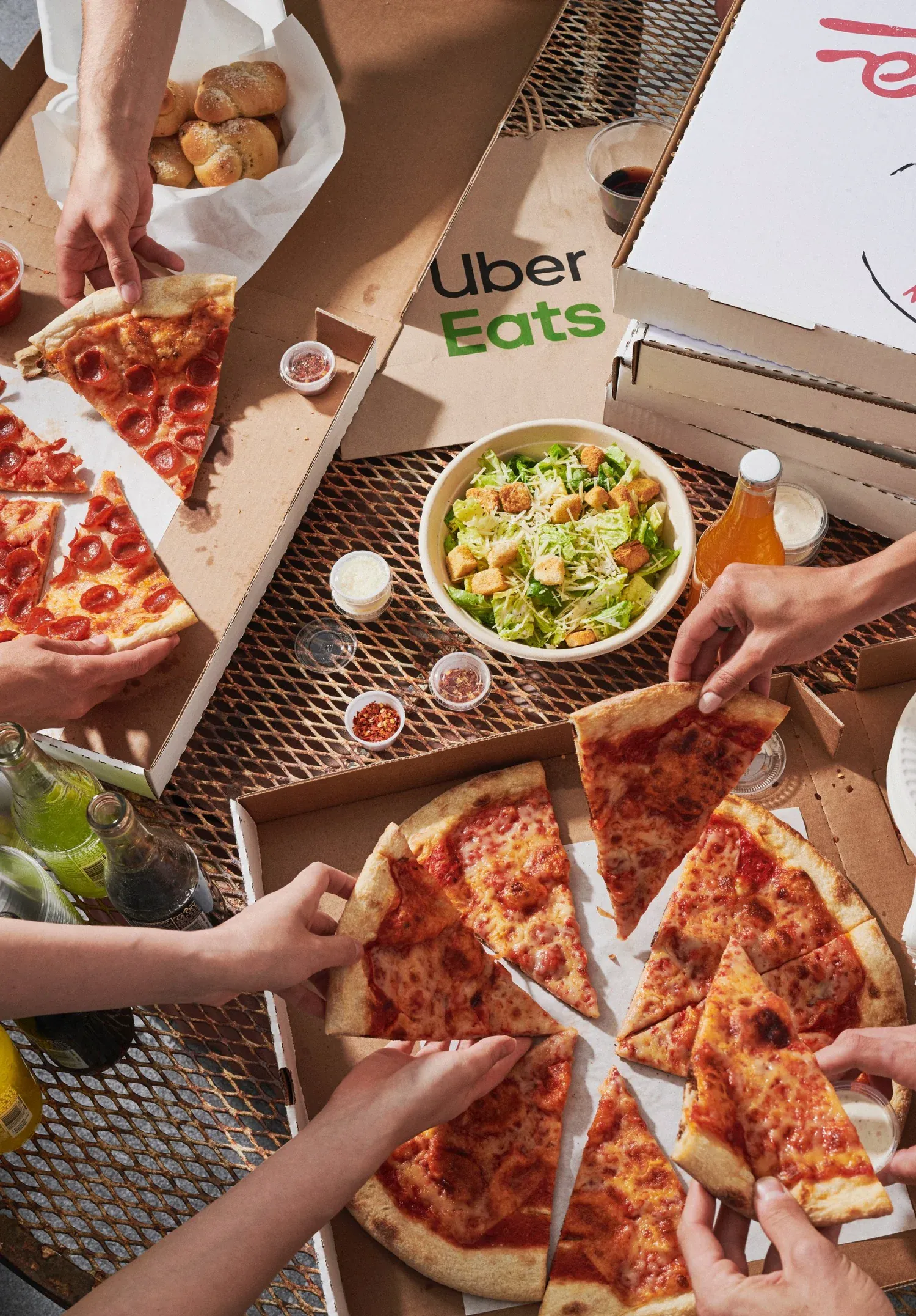 Uber Eats campaign in Dundas Square